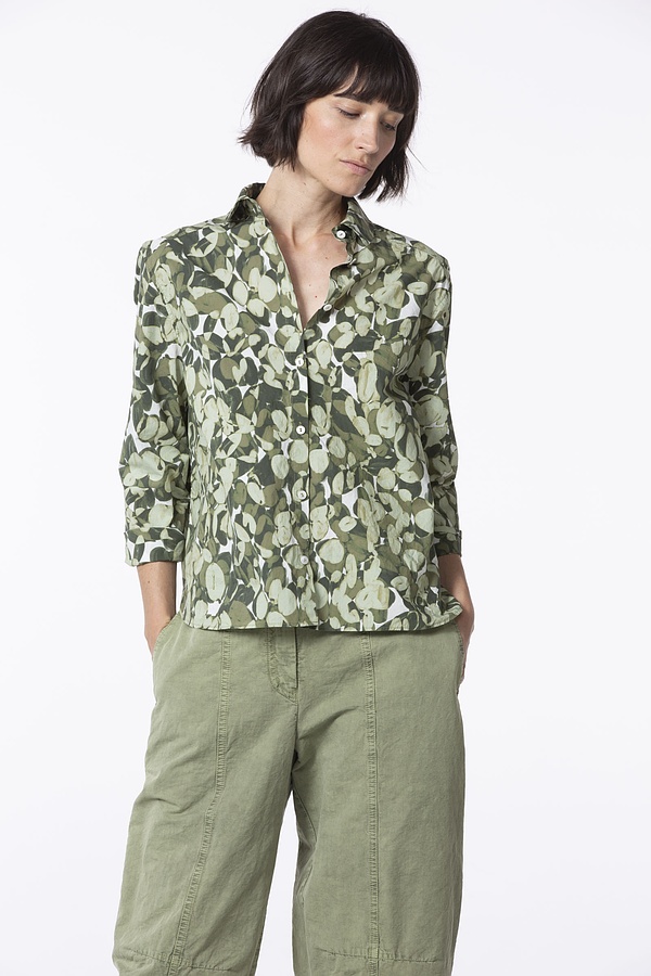 Bluse 535 wash - Lunaria' Blumendruck auf Popeline - 720CALLA - 10250110172