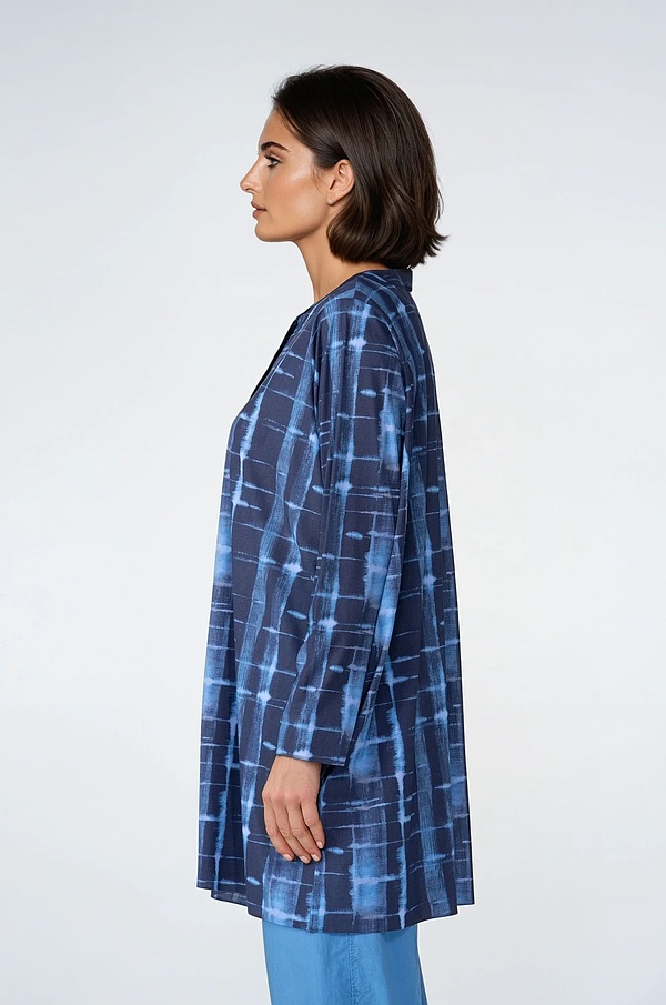 Bluse 538 - Ultraleichter Techno-Stretch mit Shibori-Druck - 440HEAVEN - 10250110121