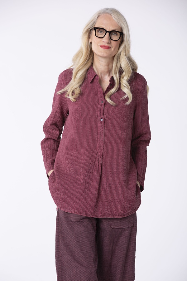 Blouse Maaira / Linen-Cotton Blend 362MAUVE