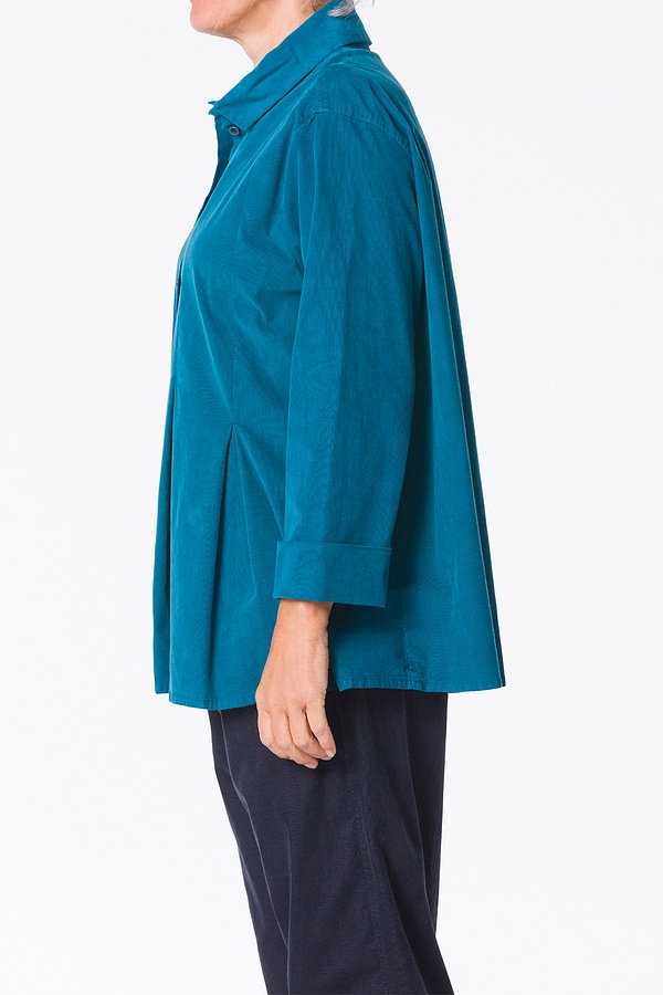 Blouse Mooderna 315 / Cotton cord with stretch content 562TEAL