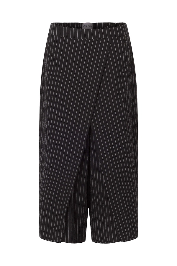 Trousers Kubas / Cotton - Double Pinstripe 990BLACK