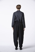 Trousers Inthuit 319 / Virgin wool - linen mix 990BLACK