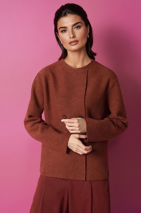 Bunda 305 - OSKA premium Boiled wool - 260RUST - 10230710047