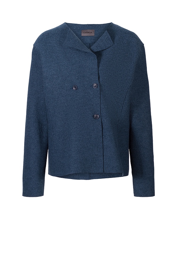Bunda 305 - OSKA premium Boiled wool - 580BLUE - 10230710047