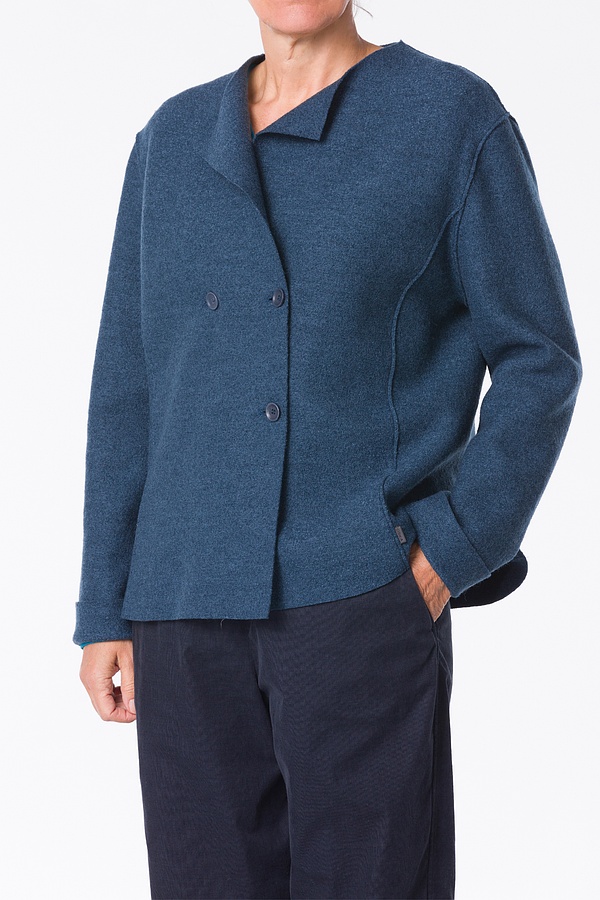 Bunda 305 - OSKA premium Boiled wool - 580BLUE - 10230710047
