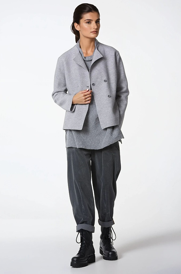 Bunda 305 - OSKA premium Boiled wool - 930GREY - 10230710047