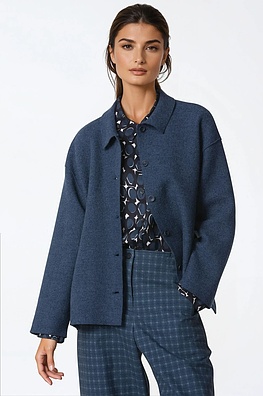 Bunda 306 - OSKA premium Boiled wool - 580BLUE - 10230710046