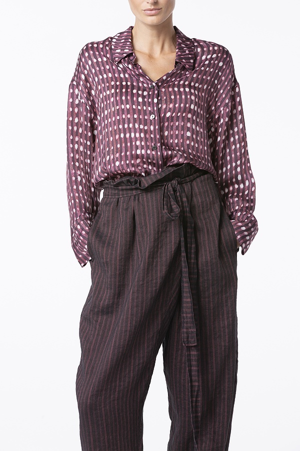 Chemisier 227 - Cupro-Twill - 380AUBERGINE - 10220110187