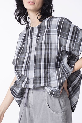 Chemisier 312 wash - Mélange coton-lin - 990BLACK - 10230110054