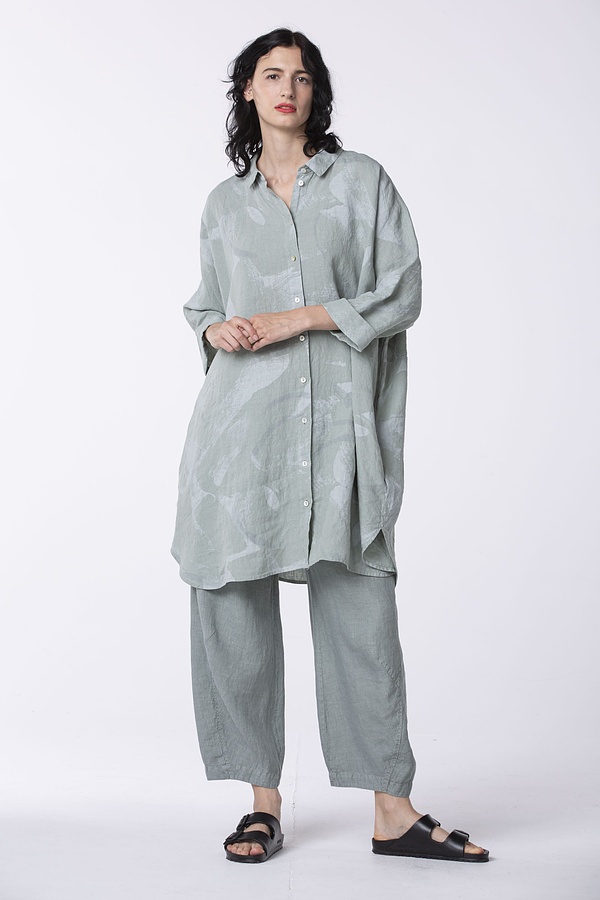 Blouse Maargit / 100 % Linen 630SAGE