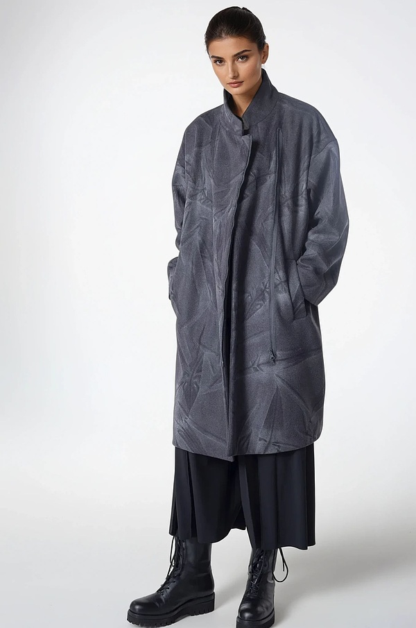 Coat 307 - Alpaca and wool mix - 970ASPHALT - 10230710099
