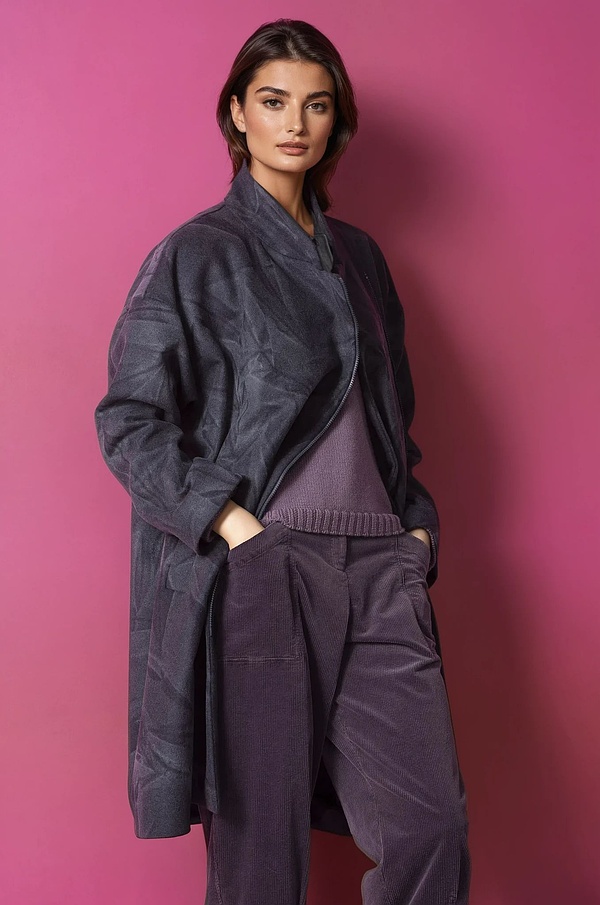 Coat 307 - Alpaca and wool mix - 970ASPHALT - 10230710099