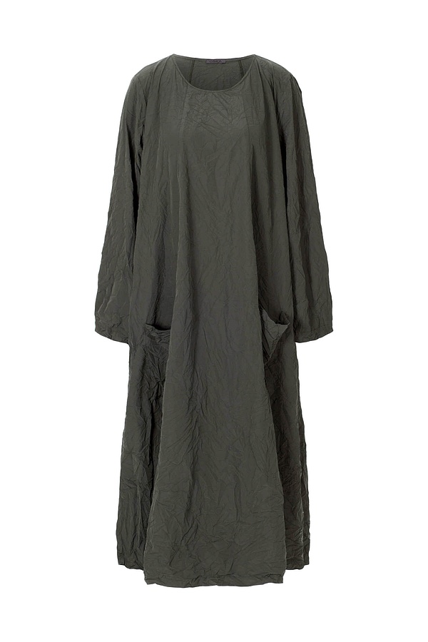 Dress 216 Plissee - Technical Parachute Silk - 770FOREST - 10220710095