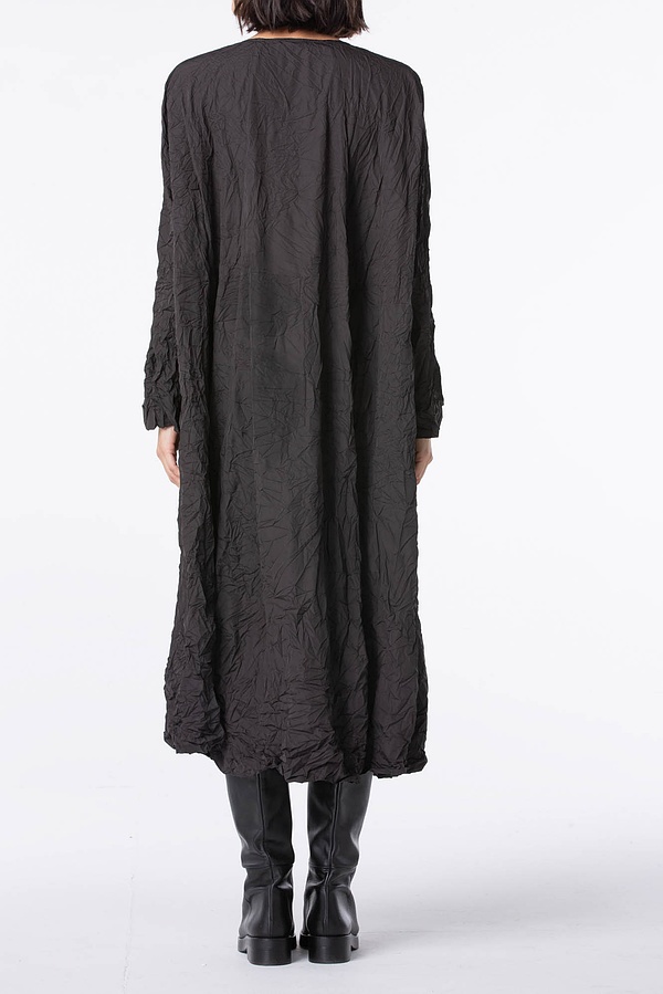 Dress 216 Plissee - Technical Parachute Silk - 990BLACK - 10220710095