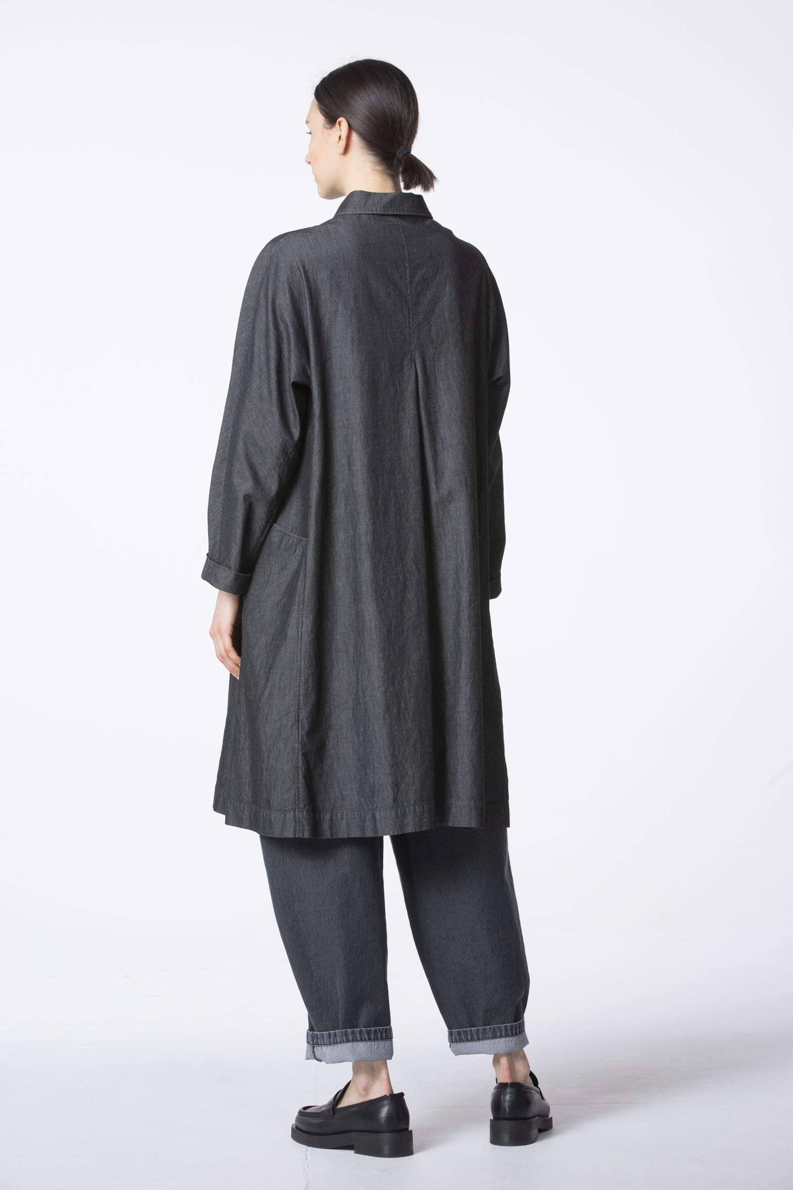 Onska Dusty Rose Cinched Shirt Denim Dress main image 0