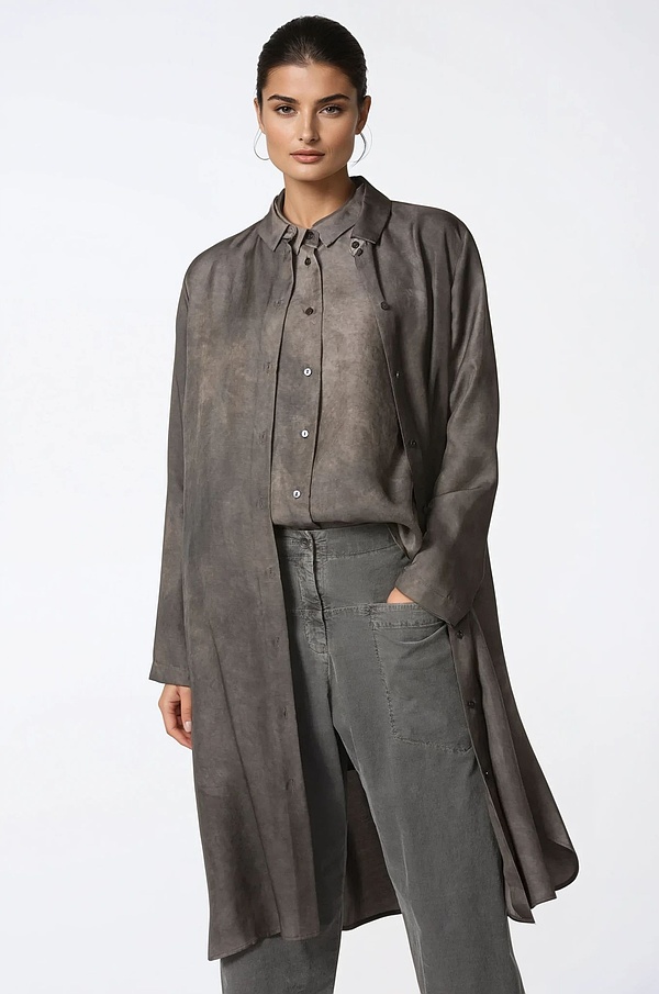 Dress 319 - Modal-Cupro mixture - 860BARK - 10230710098
