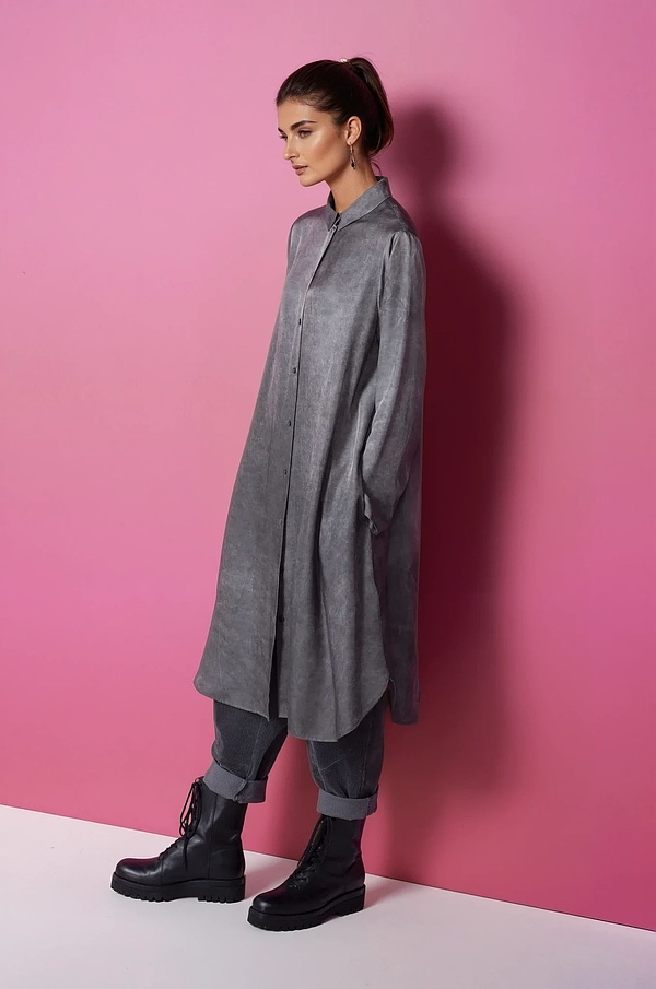 Dress 319 - Modal-Cupro mixture - 950GRAVEL - 10230710098