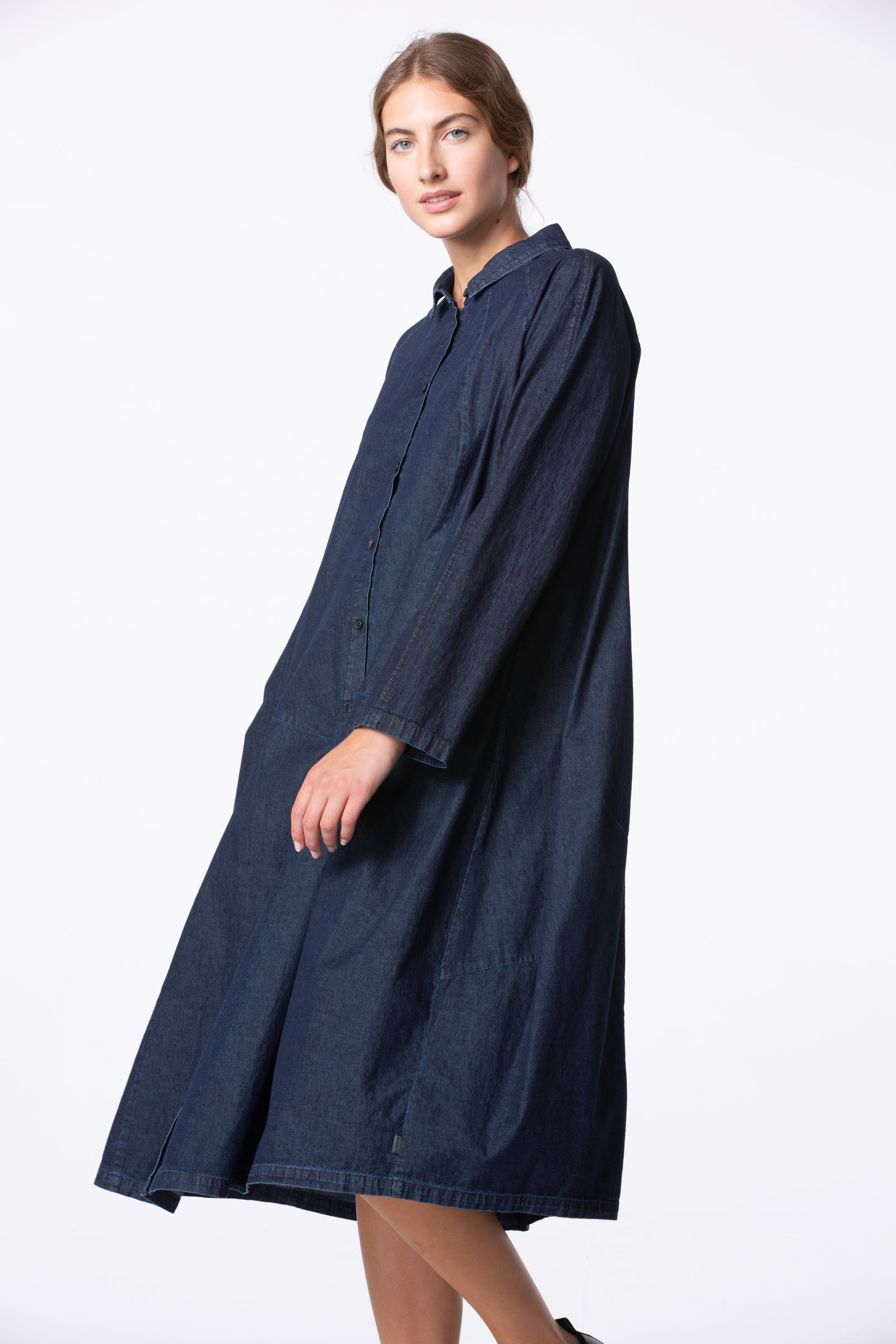 OSKA UK - Dress 416 wash / Pure Cotton Denim