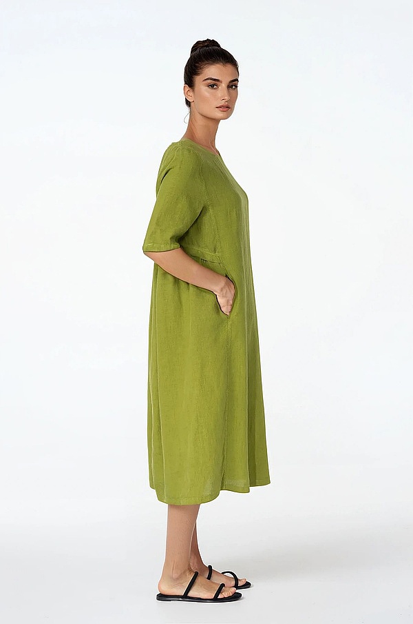 Dress 514 - Pure Linen - 750MATCHA - 10250110054