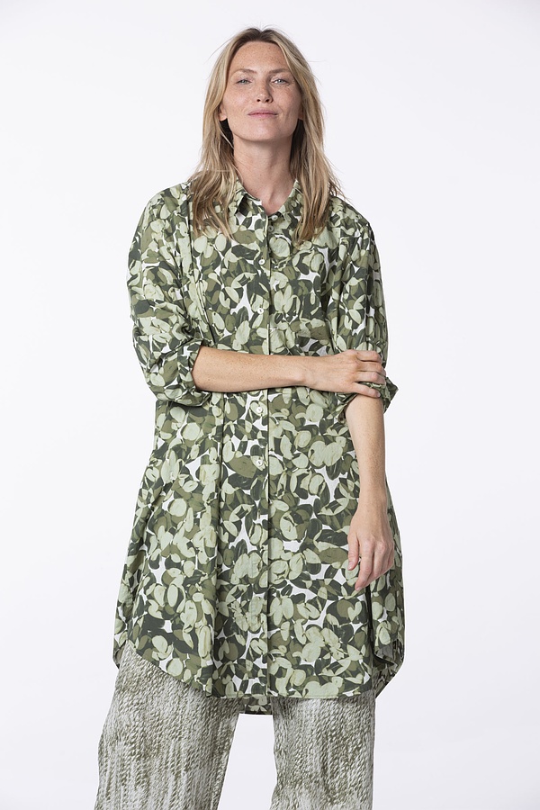 Dress 530 wash - Lunaria' Flower Print on Poplin - 720CALLA - 10250110153