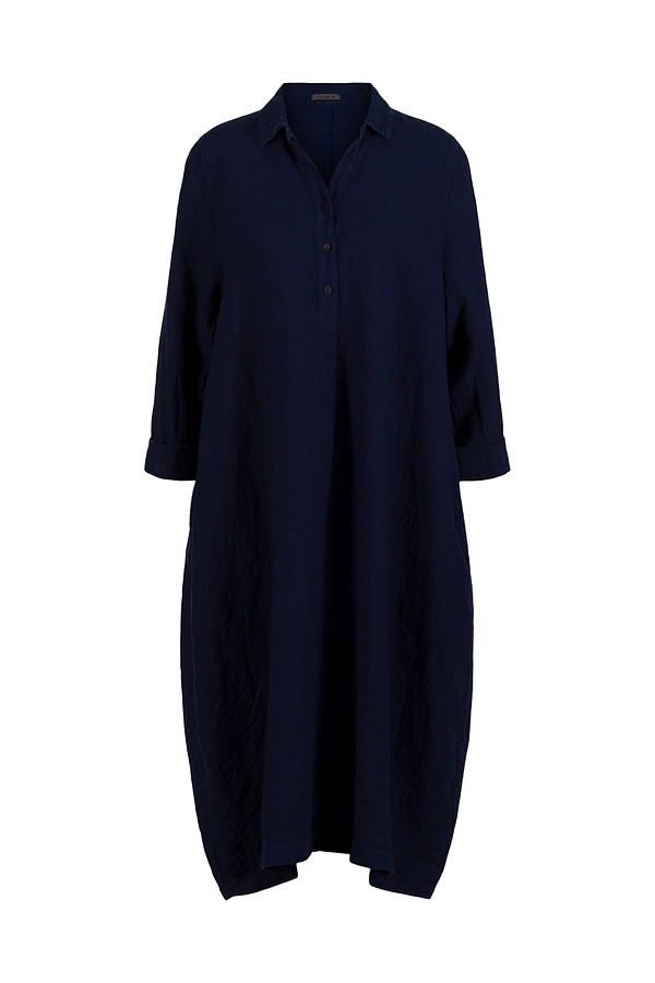 Dress 531 - Small Gingham Check on Pure Linen - 470ECLIPSE - 10250110154