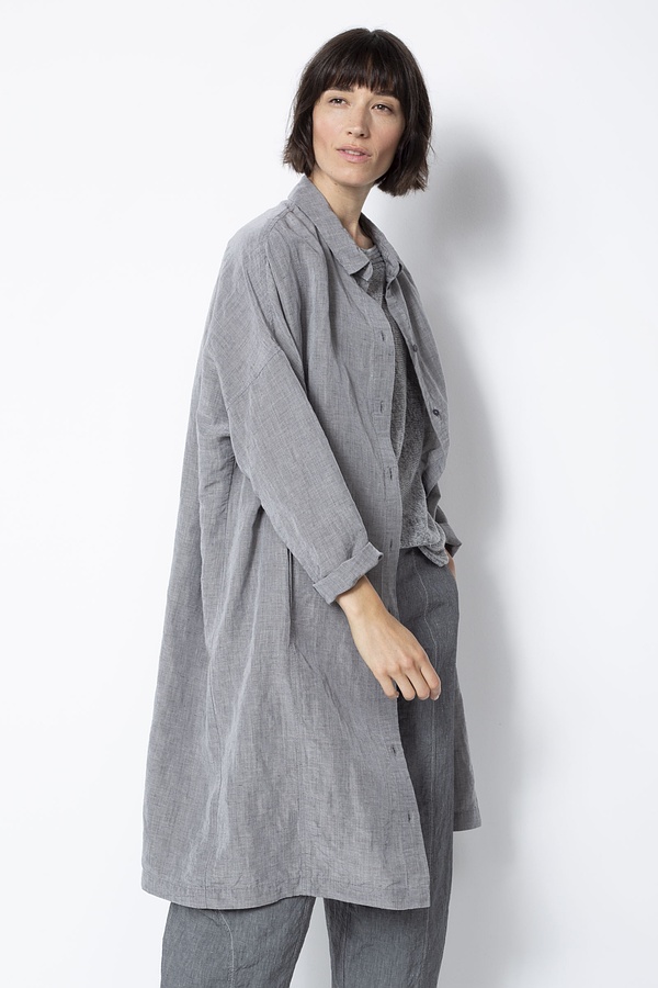 Dress 533 wash - Linen-Tencel™ Fil-à-Fil - 780IVY - 10250110156