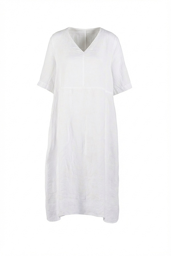 OSKA USA - Dress 611 / Chalk print on pure hemp