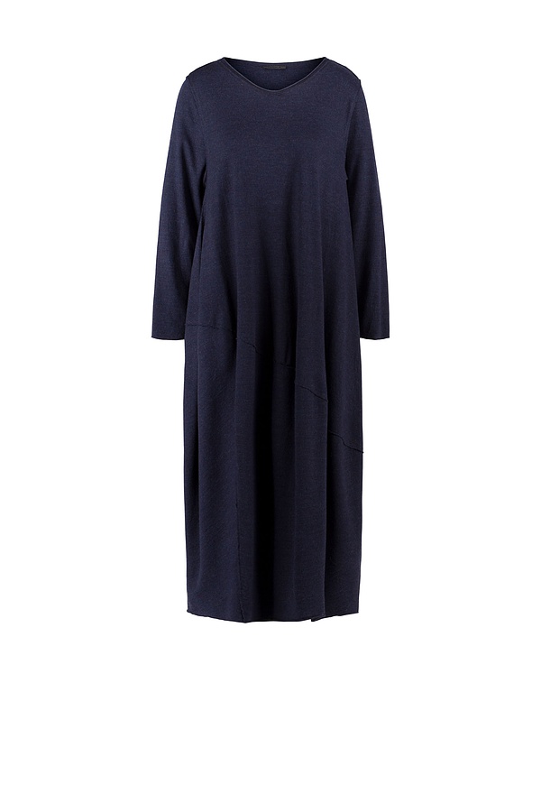 Dress Hannin / Japanese Boiled Wool 490NAVY