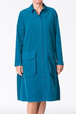 Dress Rosata 310 / Cotton cord with stretch content 562TEAL