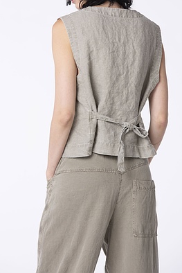 Gilet 302 wash - 100 % lin - 833SAND - 10230110168