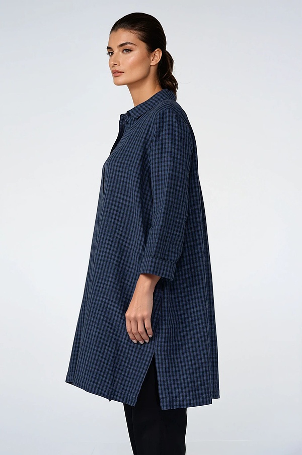 Halenka 524 wash - Linen Cotton Gingham Check Delavé - 570DENIM - 10250110126
