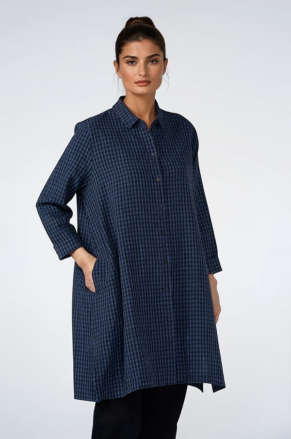 Halenka 524 wash - Linen Cotton Gingham Check Delavé - 570DENIM - 10250110126