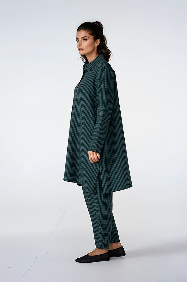 Halenka 524 wash - Linen Cotton Gingham Check Delavé - 670MINERAL - 10250110126