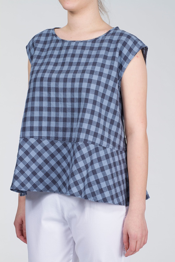 Haut 102 wash - Linen-Cotton-Check - 470SPHERE - 10210110149