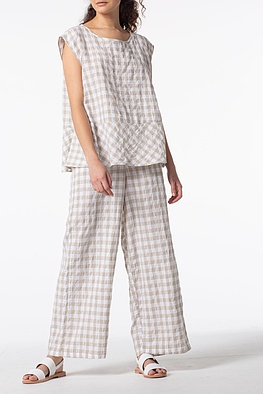 Haut 102 wash - Linen-Cotton-Check - 830LINEN - 10210110149