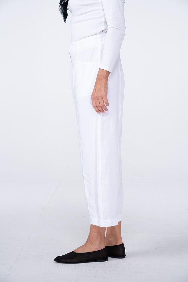 Hose 533 - Lyocell-Leinen Mischung - 100WHITE - 10250110109