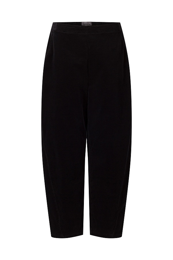 Trousers Ebeene 313 / Cotton cord with stretch content 990BLACK