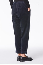 Trousers Eliisa 309 / Cotton cord with stretch content 490NAVY