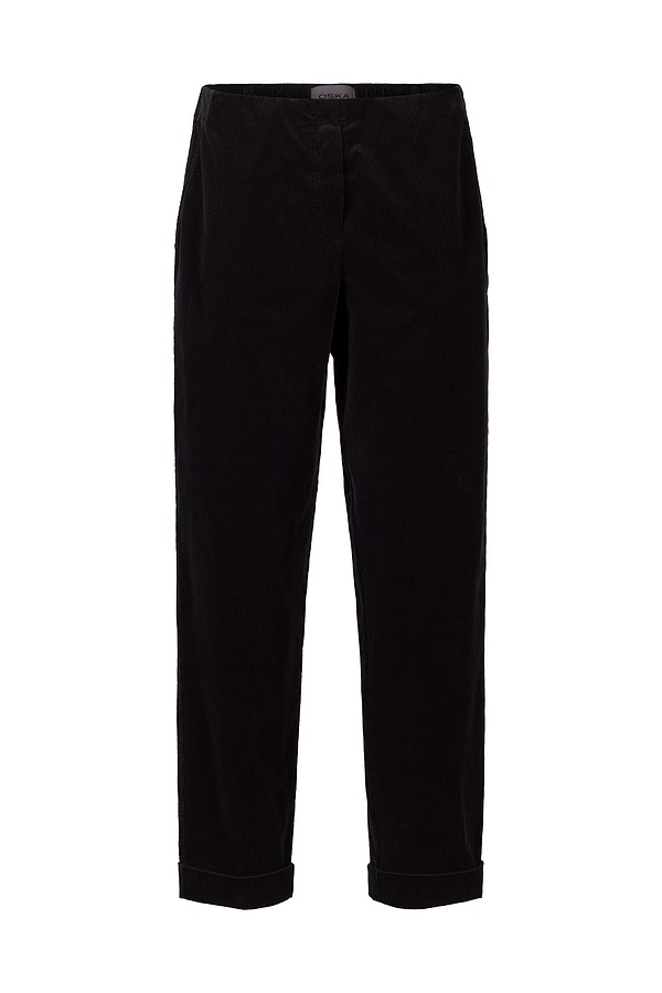 Trousers Eliisa 309 / Cotton cord with stretch content 990BLACK