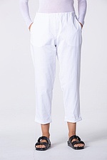 Trousers Eliisa / Stretch cotton 100WHITE