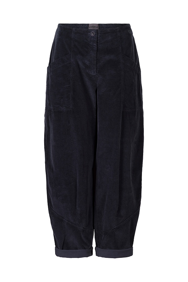 Trousers Eskalla 332 / Cotton cord with stretch content 490NAVY