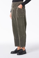 Trousers Eskalla 332 / Cotton cord with stretch content 652AGAVE