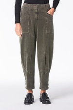 Trousers Eskalla 332 / Cotton cord with stretch content 652AGAVE