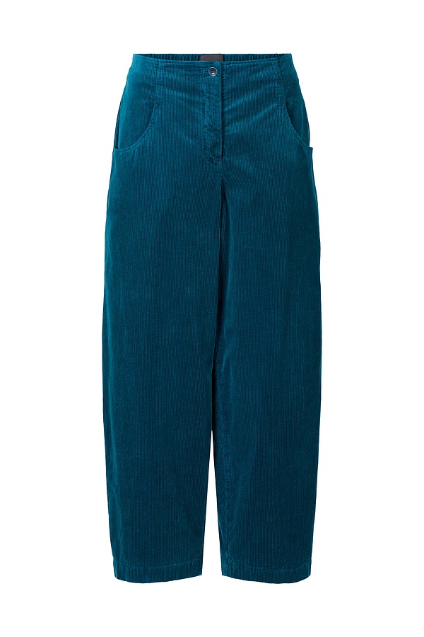 Trousers Kahren 314 / Cotton cord with stretch content 562TEAL