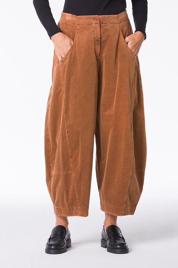 Trousers Neeptu 331 / Cotton cord with stretch content 232TERRACOTTA