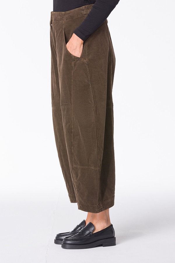 Trousers Neeptu 331 / Cotton cord with stretch content 862BARK