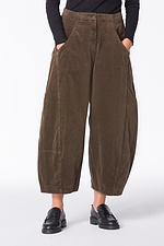 Trousers Neeptu 331 / Cotton cord with stretch content 862BARK