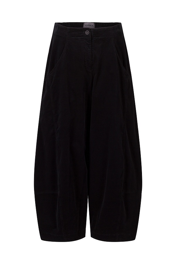 Trousers Neeptu 331 / Cotton cord with stretch content 990BLACK