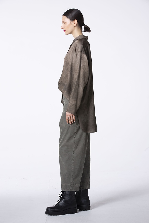 Trousers Plannta 311 / Cotton cord with stretch content 652AGAVE