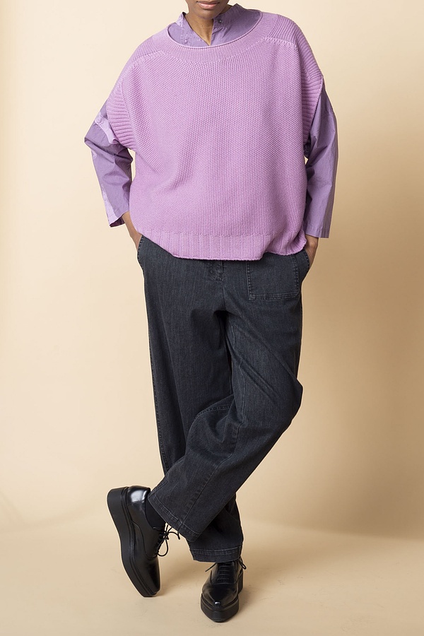 Trousers Zazil / Elastic Black Denim 990BLACK